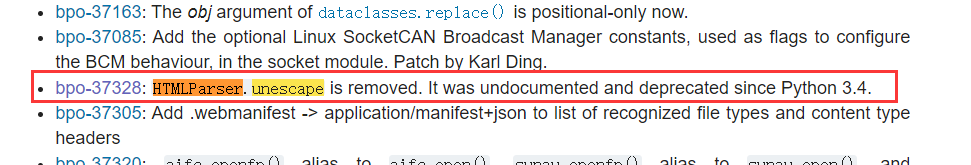 python3.9 changelog