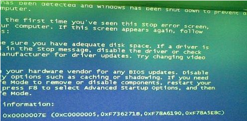 win7系统出现蓝屏代码0x0000007E的解决方法 